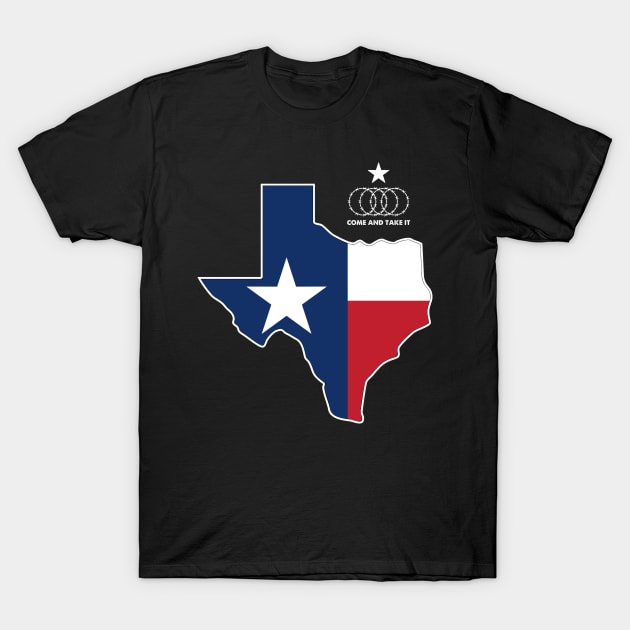 I Stand With Texas Come and Take It Texas Pride T-Shirt by Zimmermanr Liame